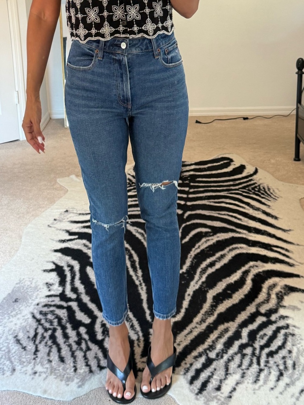 Abercrombie & Fitch Dark Blue High-Rise Skinny high rise Jeans Curve love.